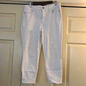 Talbots “Flawless” high waist jegging crop like new white size 12